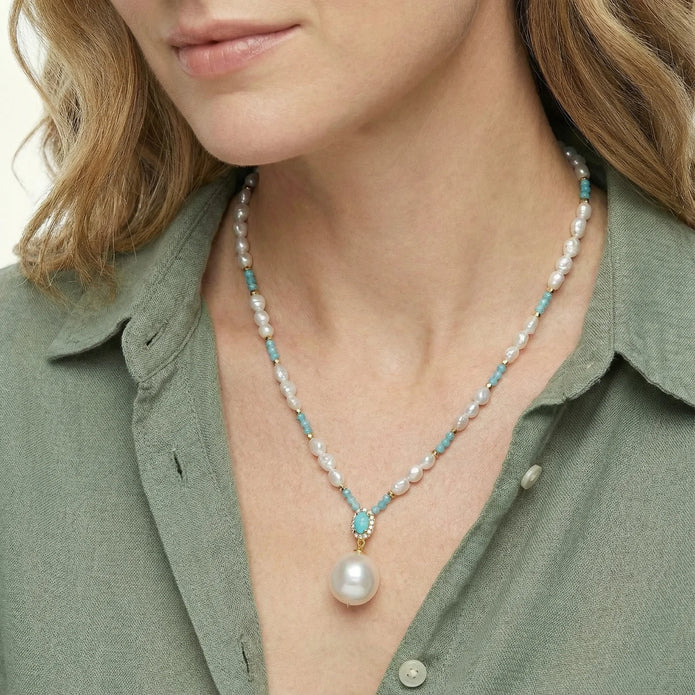 Turquoise Bloom Necklace