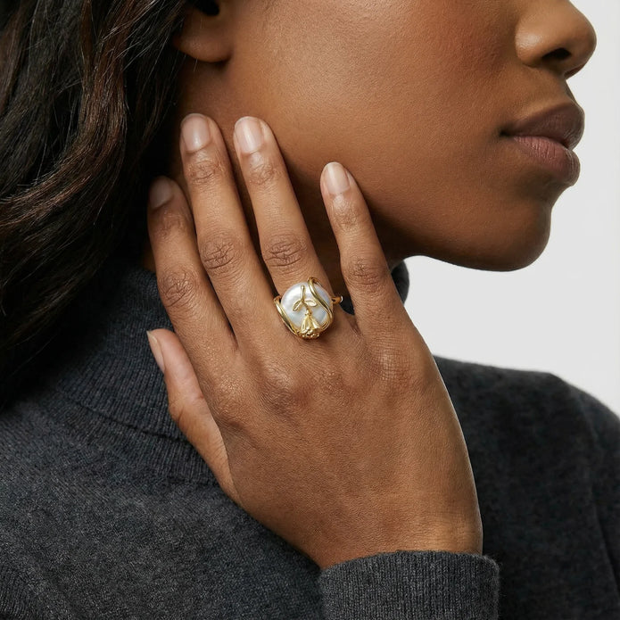 Enchanted Rose Pearl Ring