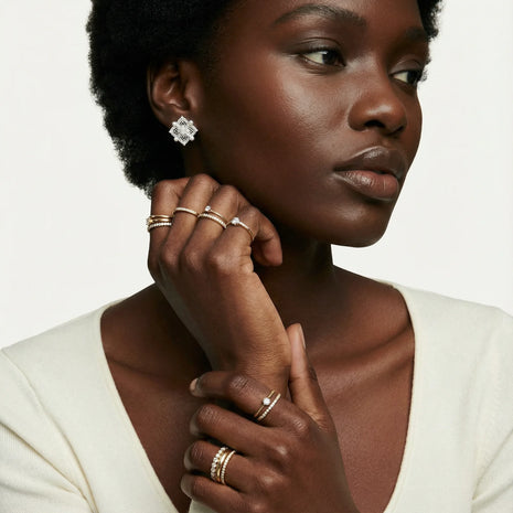 Starburst Cross Studs