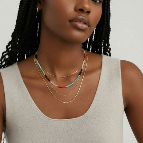 Rainbow Auric Layered Necklace