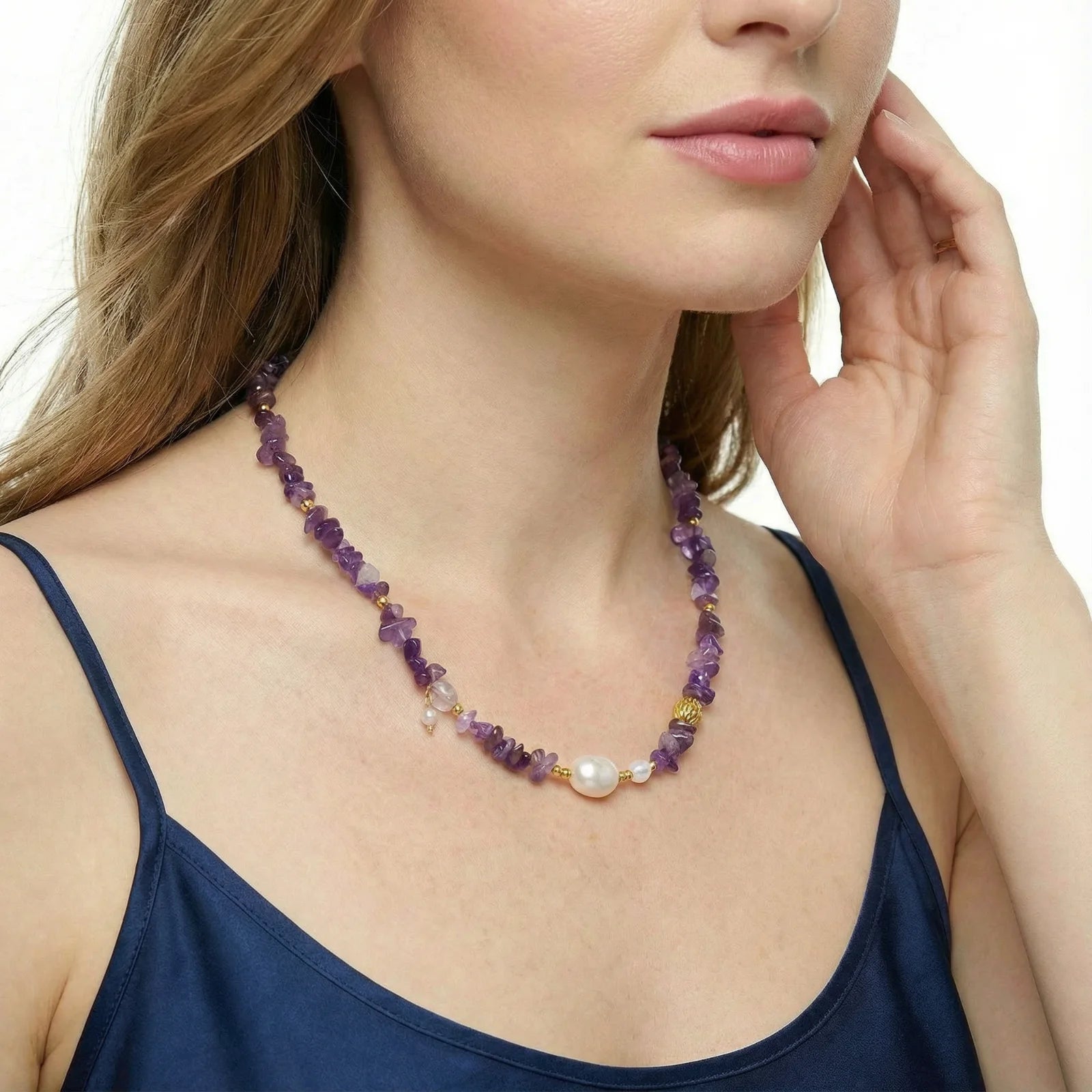 Amethyst Charm Necklace