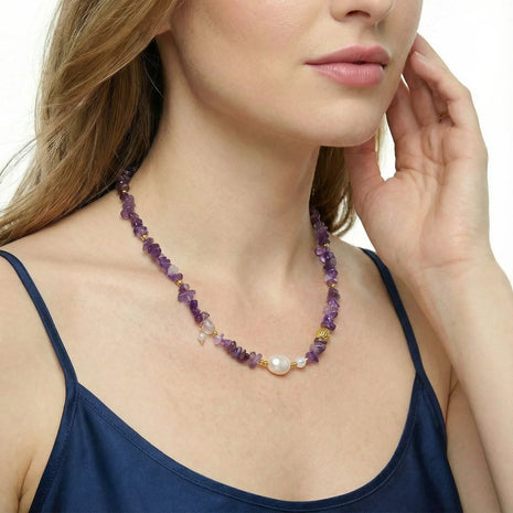 Amethyst Charm Necklace