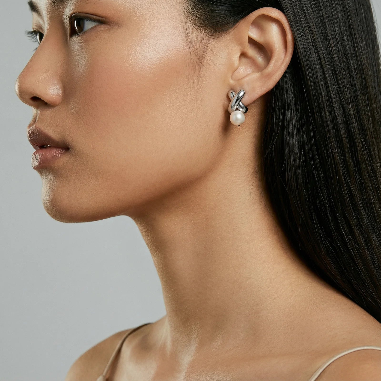 Star Crossed Pearl Studs