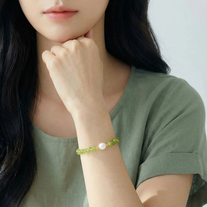 Peridot Beaded Bracelet