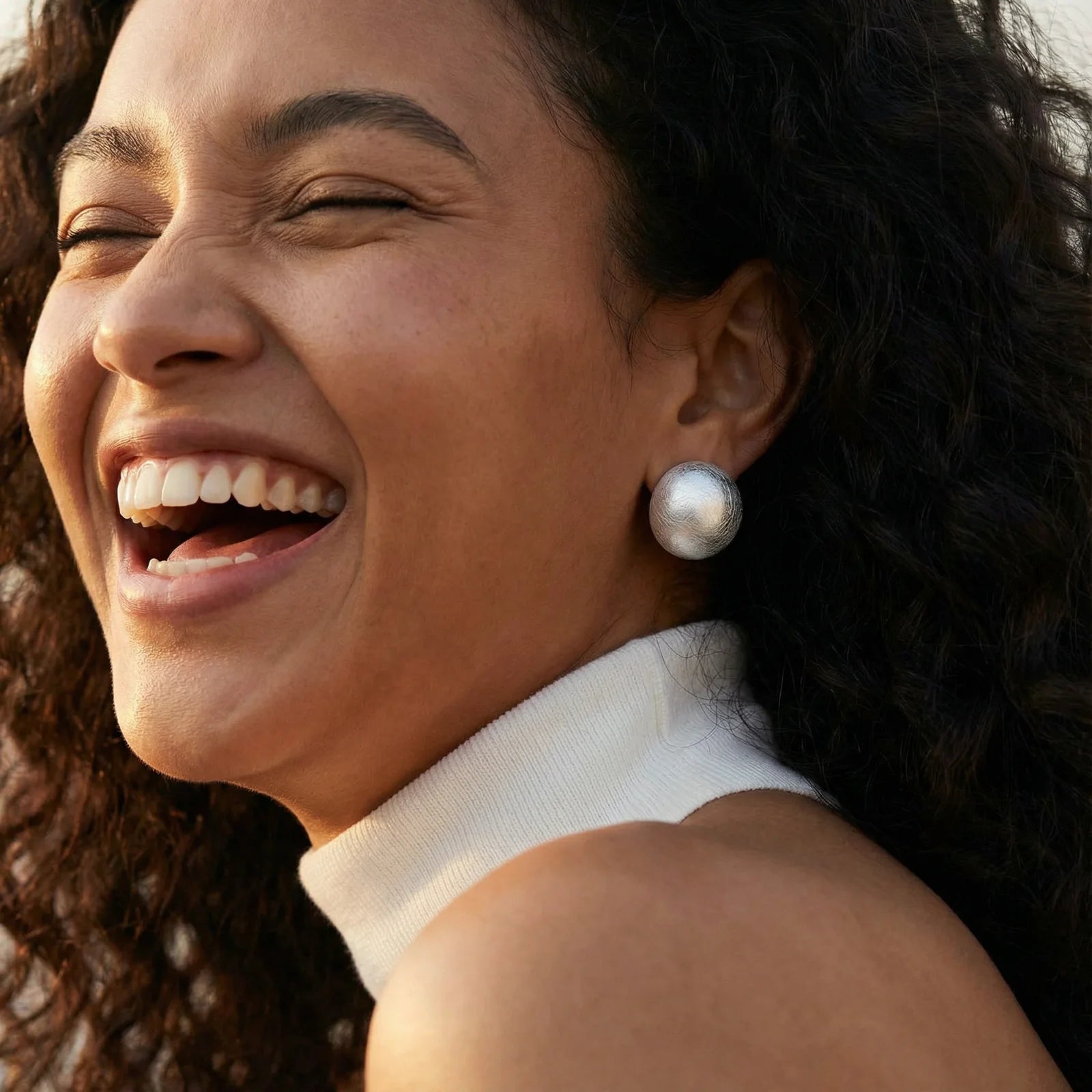 Brushed Silver Dome Clips