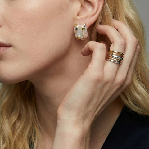 Constellation Pearl Statement Earrings