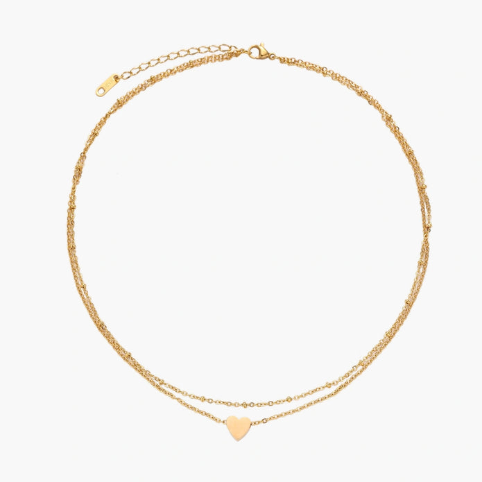 Layered Heart Necklace