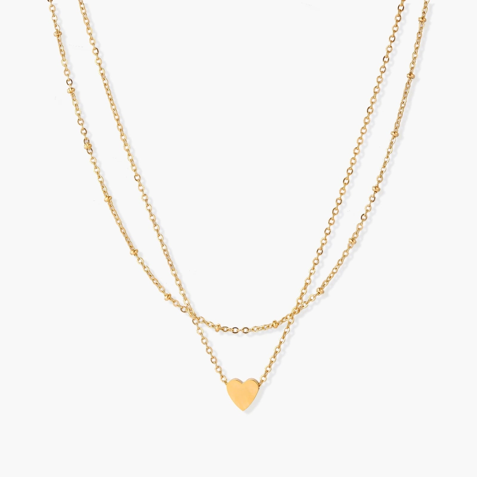 Layered Heart Necklace