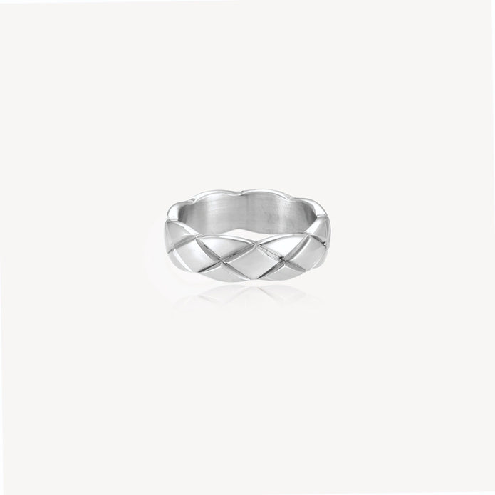 Quilted Steel Ring