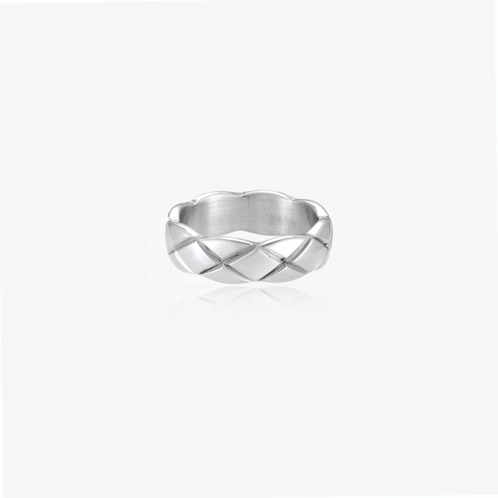 Quilted Steel Ring