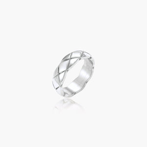 Quilted Steel Ring