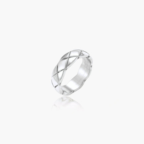 Quilted Steel Ring