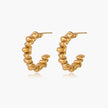 Twisted Gold Hoops