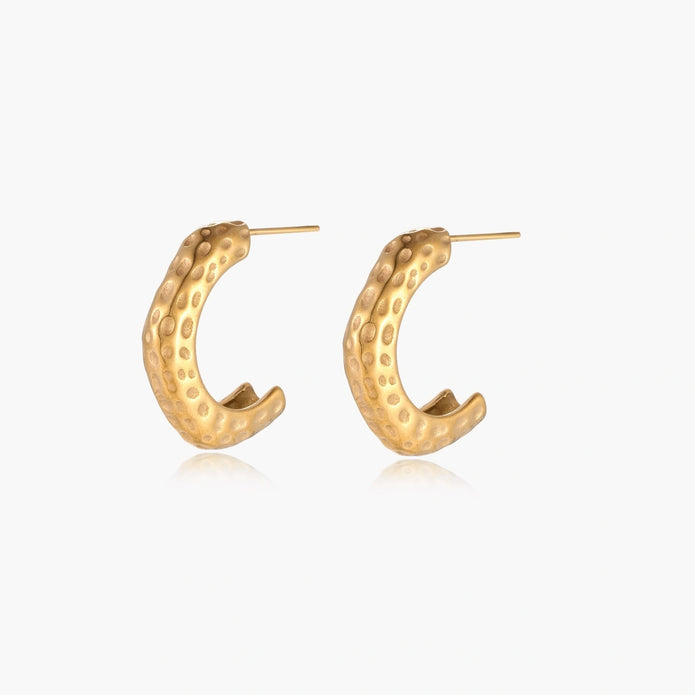 Dimpled Glow Hoops