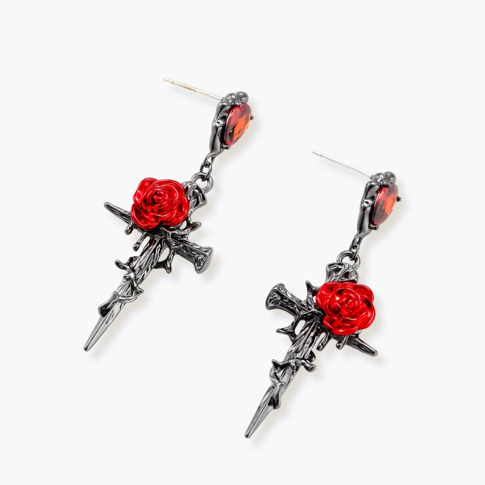 Thorn Rose Dagger Earrings