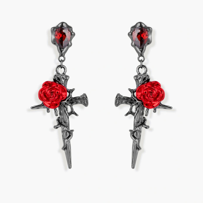 Thorn Rose Dagger Earrings