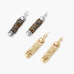 Stone Effect Cylinder Earrings