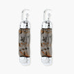 Stone Effect Cylinder Earrings