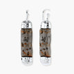 Stone Effect Cylinder Earrings