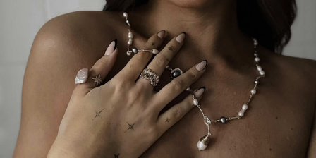 Gilded Mischief symbolic jewelry: necklaces, rings, and earrings inspired by storytelling, mythology, and folklore, made for everyday wear